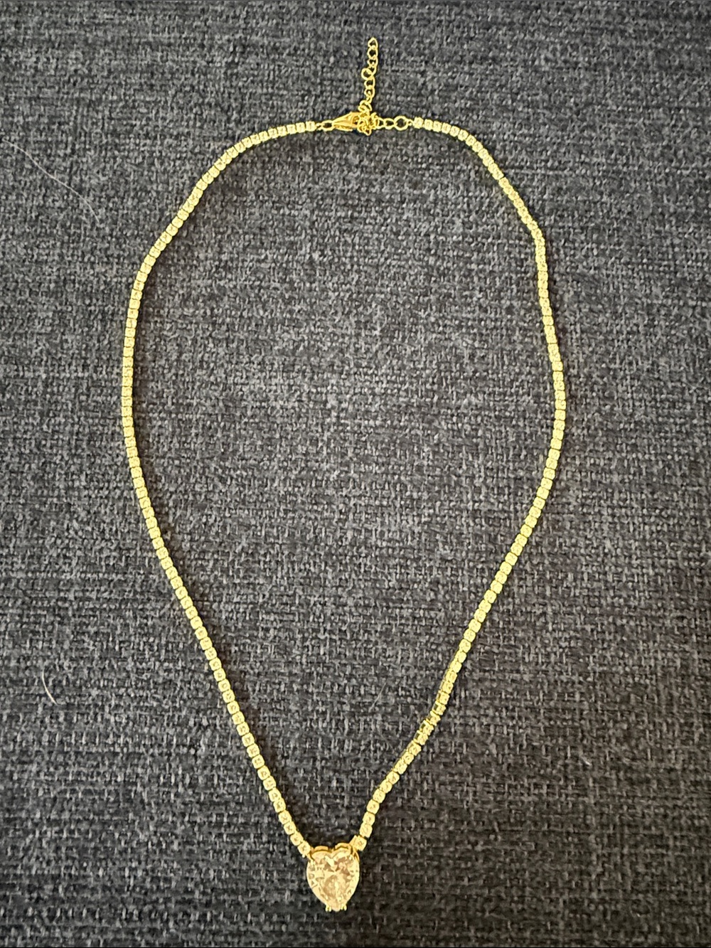 Gold Heart Pendant Necklace - Women Jewelry